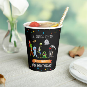 Fun Halloween Kids Birthday Party  Paper Cups
