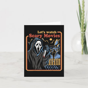 Fun Halloween Let’S Watch Horror Movies Ghost  Card