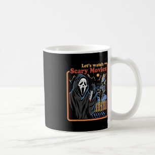 Fun Halloween Let’S Watch Horror Movies Ghost Coffee Mug
