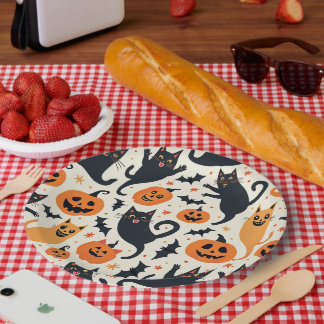 Fun Halloween paper plate