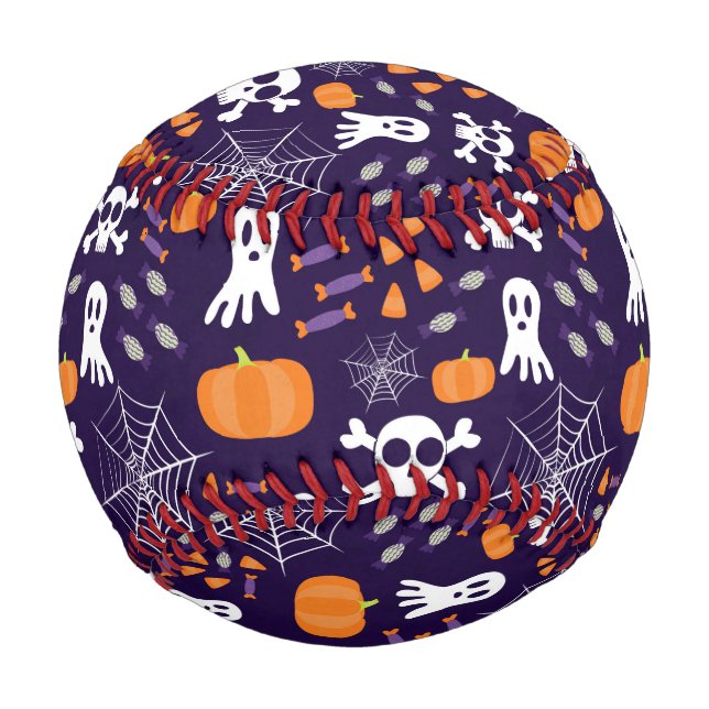 Fun Halloween Pattern Baseball (Front)