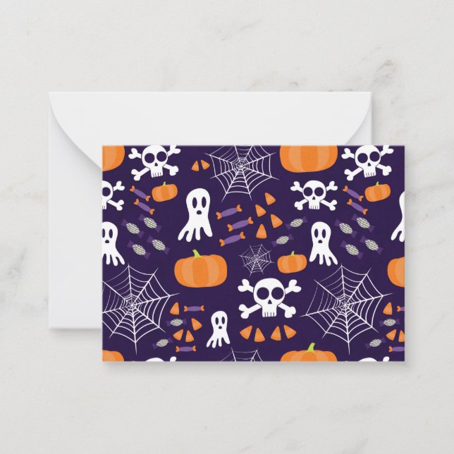 Fun Halloween Pattern Card (Front)