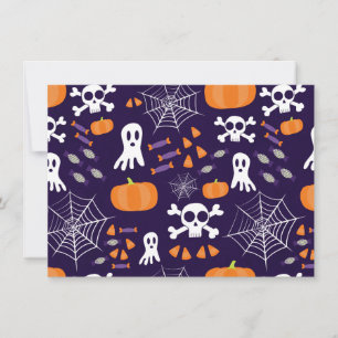 Fun Halloween Pattern Invitation