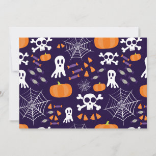 Fun Halloween Pattern Invitation