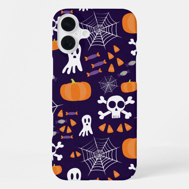 Fun Halloween Pattern iPhone Case (Back)