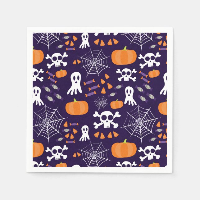 Fun Halloween Pattern Napkin (Front)