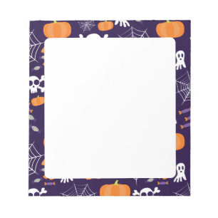 Fun Halloween Pattern Notepad