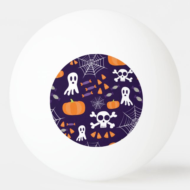 Fun Halloween Pattern Ping Pong Ball (Front)