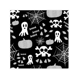 Fun Halloween Pattern Self-inking Stamp