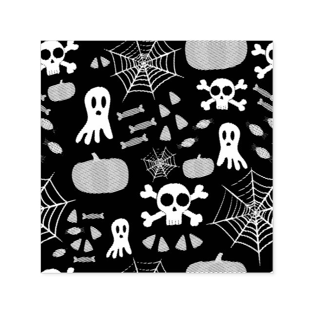 Fun Halloween Pattern Self-inking Stamp (Design)