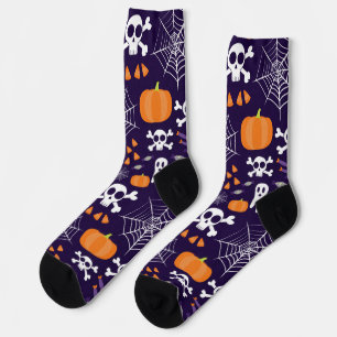 Fun Halloween Pattern Socks