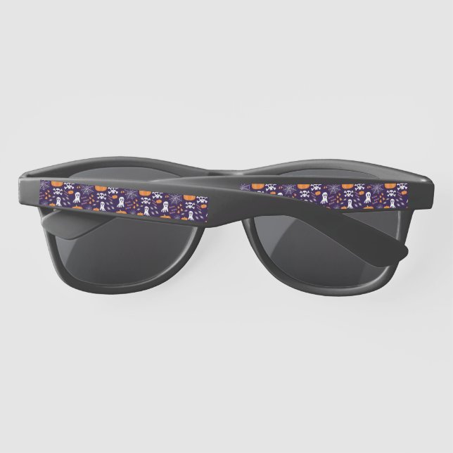 Fun Halloween Pattern Sunglasses (Back)