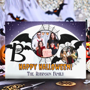 Fun Halloween Photo Collage Greeting Holiday Card
