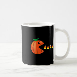 Fun Halloween Pumpkin Eating Candy Corn  Coffee Mug