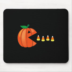 Fun Halloween Pumpkin Eating Candy Corn Mouse Mat