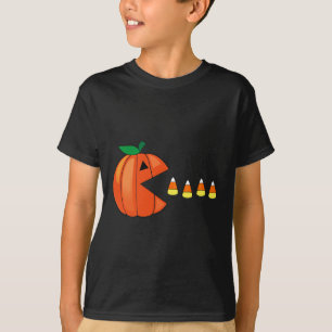 Fun Halloween Pumpkin Eating Candy Corn T-Shirt