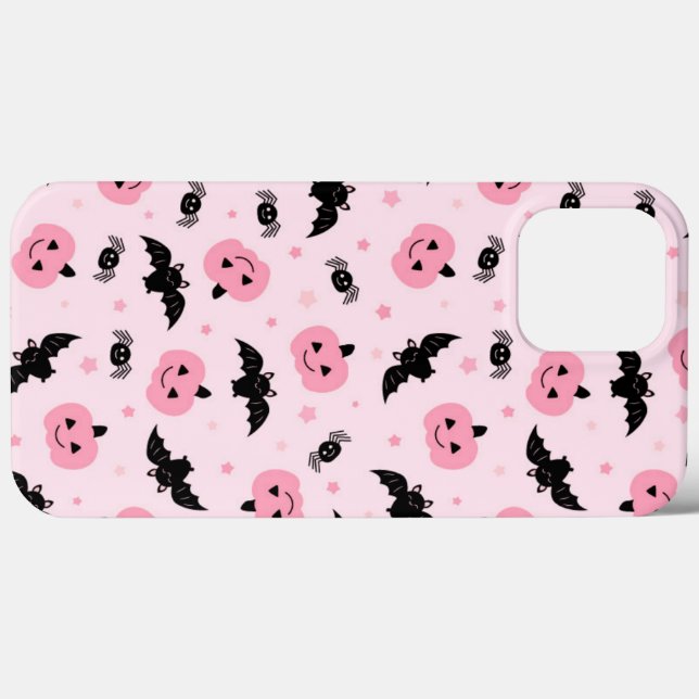 Fun Halloween Pumpkins and Bat Pattern  Case-Mate iPhone Case (Back (Horizontal))
