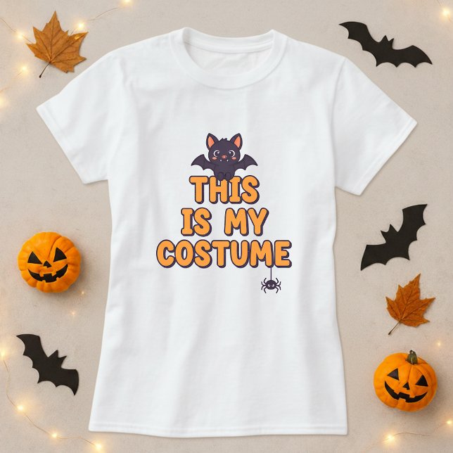 Fun Halloween Shirt; This Is My Costume Statement T-Shirt (Creator Uploaded)