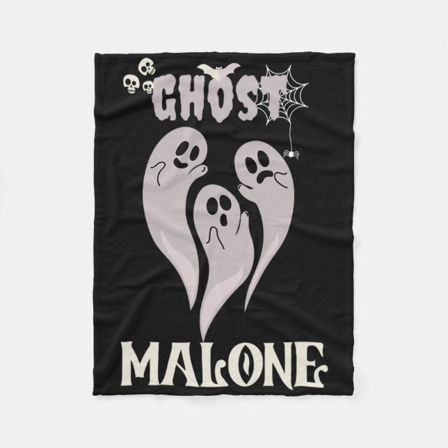Fun Halloween Spooky Season Fall Season Cute Ghost Fleece Blanket (Front)