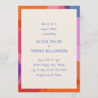 Fun Handwritten Colorful Modern Couples Shower