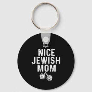 Fun Hanukkah Dreidel Star For Nice Jewish Mum  Key Ring