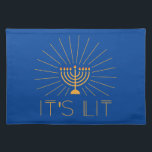 Fun Hanukkah Menorah Placemat<br><div class="desc">A fun and modern Hanukkah placemat for your holiday table.</div>