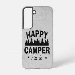 Fun Happy Camper Camping Quote Saying Samsung Galaxy Case