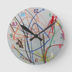 fun happy colourful clock