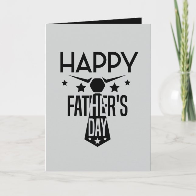 Fun Happy Father's Day customizable  Card (Front)