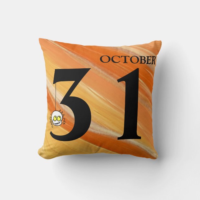 Fun Happy Halloween October 31st Cushion (Front)