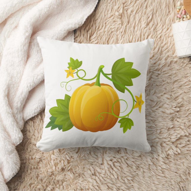 Fun Happy Halloween Pumpkin Crow Cushion (Blanket)