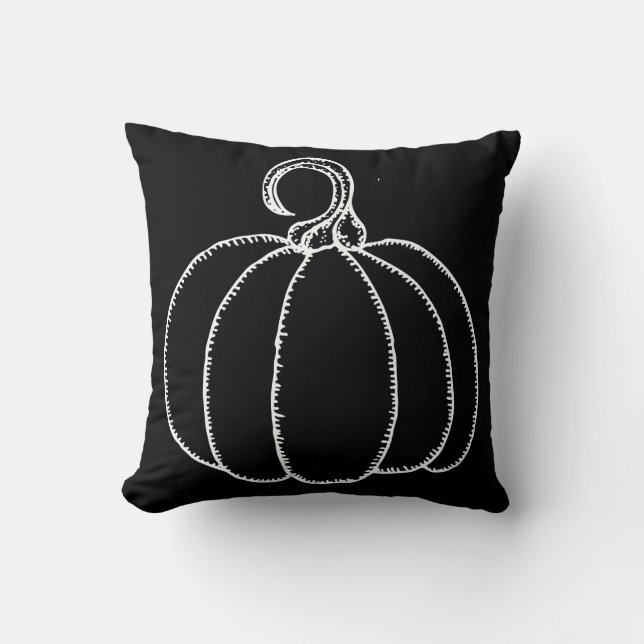 Fun Happy Halloween Pumpkin Cushion (Front)