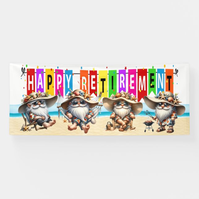 FUN HAPPY RETIREMENT  BANNER (Horizontal)