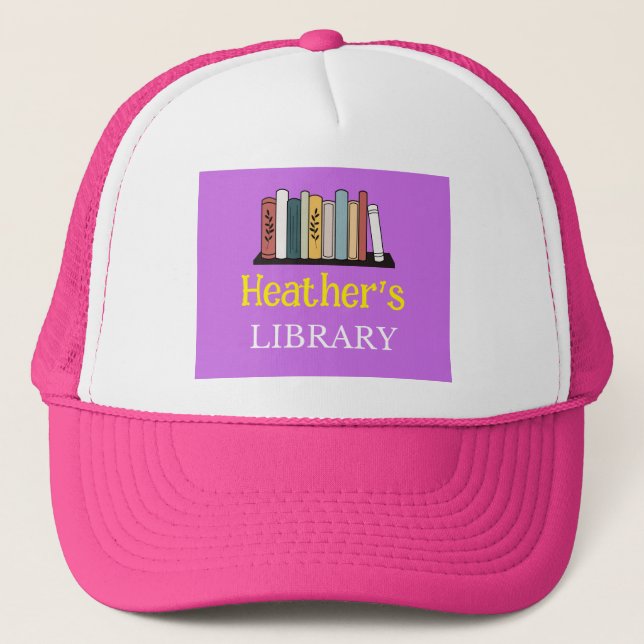 FUN! Hat - Library -  Personalised - Add Name (Front)
