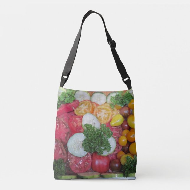 Fun Heirloom Tomato Crossbody Bag (Back)
