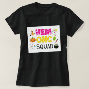 Fun Hem Onc Squad Oncology Halloween Graphic T-Shirt
