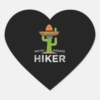 Fun Hiking Lover Humour Gifts Funny Meme Saying Heart Sticker