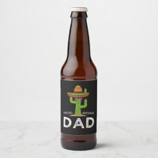 Fun Hilarious Dad Joke _ Funny Saying Dad Beer Bottle Label