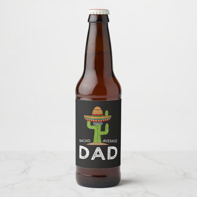 Fun Hilarious Dad Joke _ Funny Saying Dad Beer Bottle Label (Front)