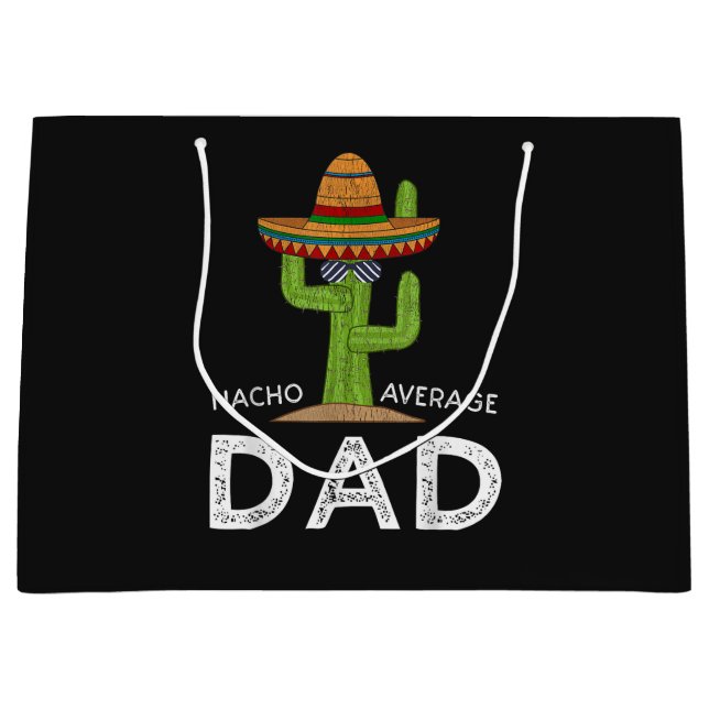 Fun Hilarious Dad Joke _ Funny Saying Dad Large Gift Bag (Front)