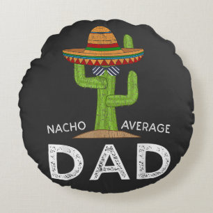 Fun Hilarious Dad Joke _ Funny Saying Dad Round Cushion