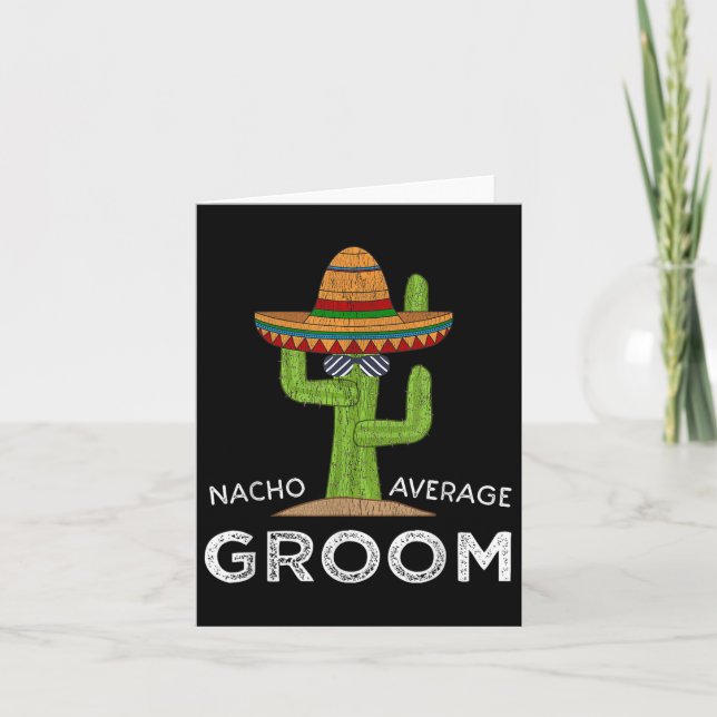 Fun Hilarious Groom Humour _ Funny Saying Groom  Card (Front)