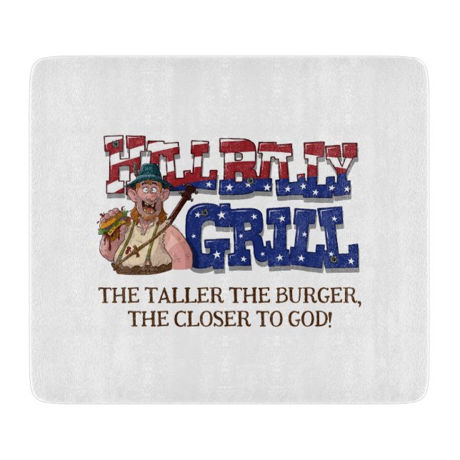 Fun HillBilly Grill Denmark Cutting Board! Cutting Board (Front)
