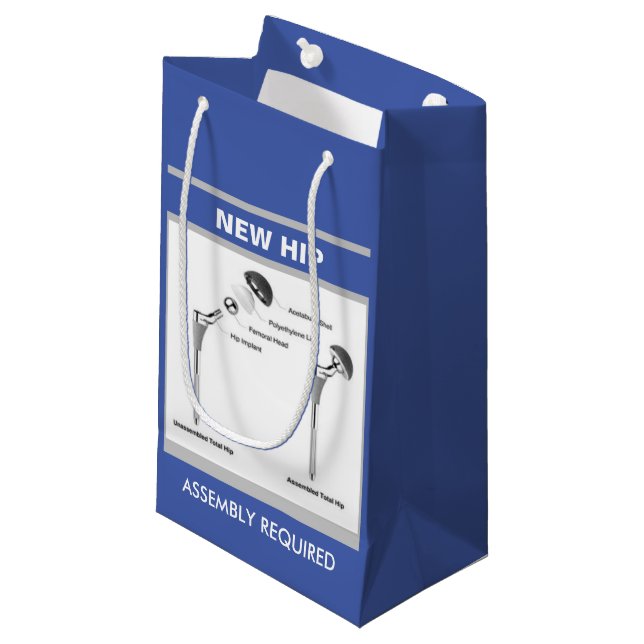 Fun Hip Surgery - Assembly Required Small Gift Bag (Front Angled)