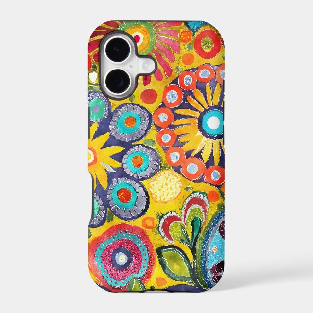 Fun Hippie Flower Patterned (Back)
