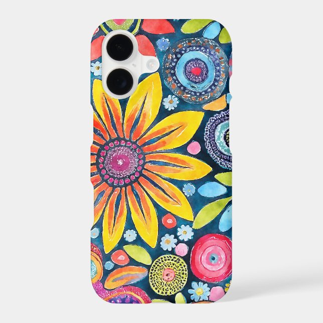 Fun Hippie Flower Patterned (Back)