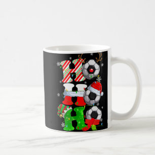 Fun Ho Ho Ho Christmas Soccer Football Santa Reind Coffee Mug