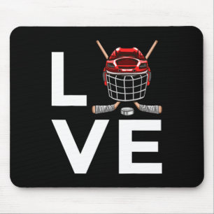 Fun Hockey Design For Kids Men Women Ice Hockey Pl Mouse Mat