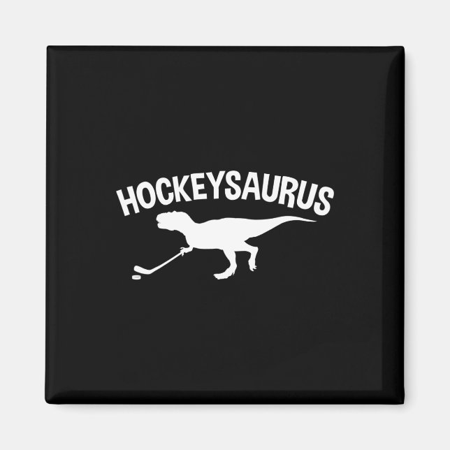 Fun Hockey Dinosaur  Hockeysaurus Gift  Magnet (Front)