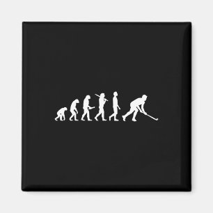 Fun hockey evolution gift for hockey players magnet